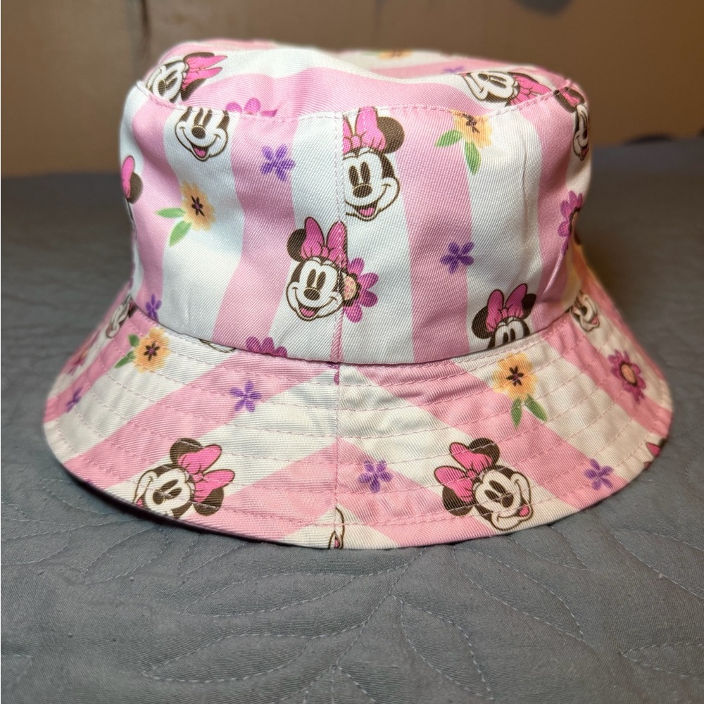 Disney Pink and White Minnie Mouse Kids Hat